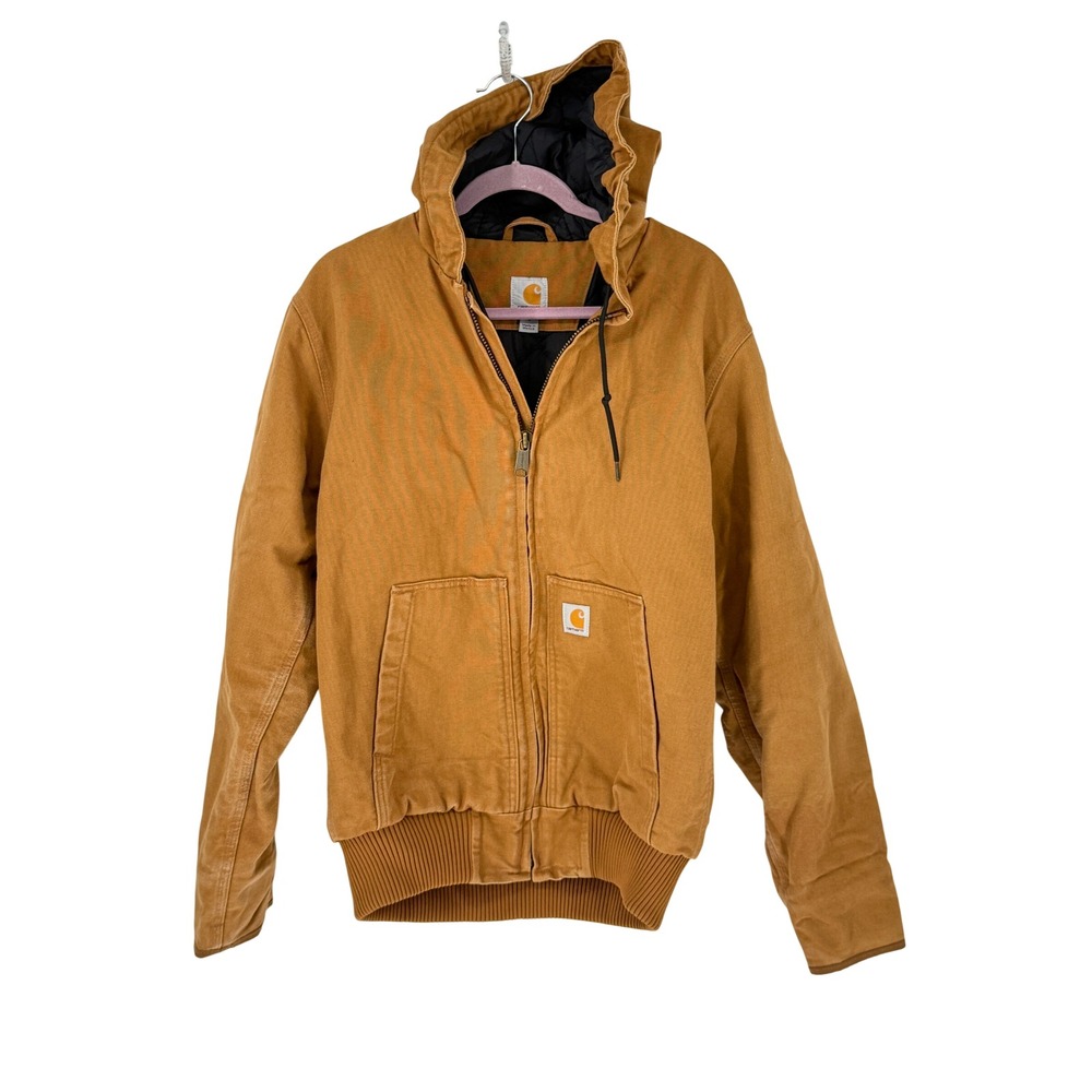 VTG Y2K Carhartt Mens J130 Active Jacket Duck Canvas Insulated Workwear Size S
